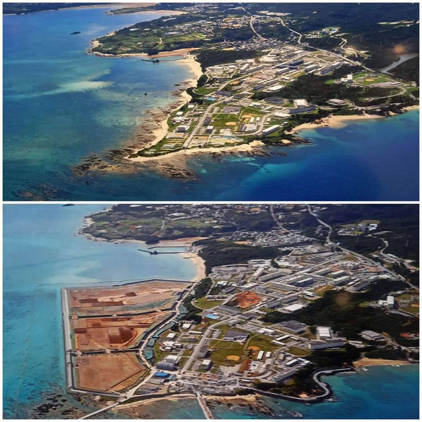 辺野古新基地建設の状況比較